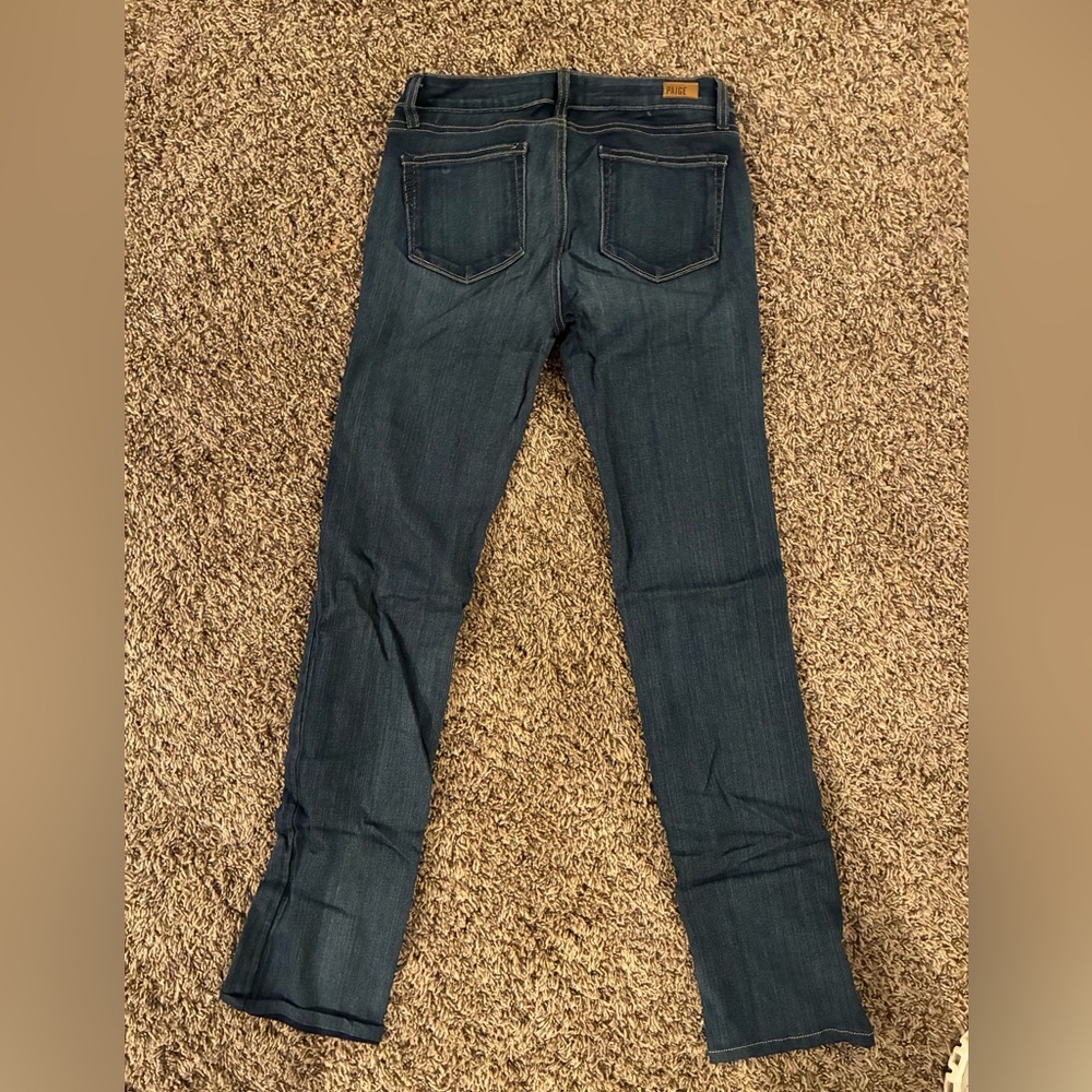 PAIGE Dark Blue Skinny Jeans - Picture 3 of 4